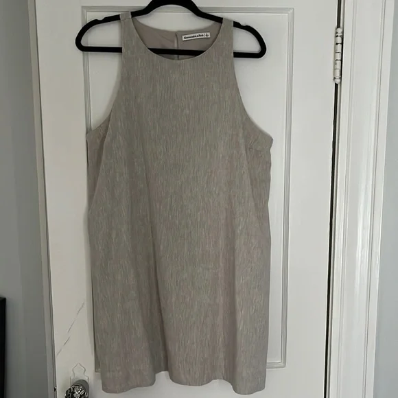 cut out linen mini dress Women's Norris A-line Cut-Out Linen Mini Dress XS/S/M/L White MEAN BLVD Customize / White